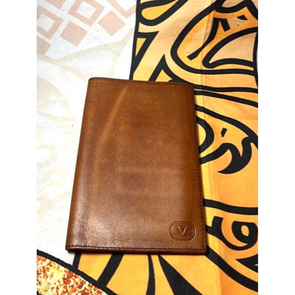 Gianni Valenti Brown Leather Wallet / Passport Holder